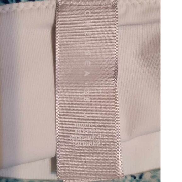 Chelsea28 Easy Retro High Waist Swim Bottoms Blue Merchant Snakeskin Small NEW - Picture 2 of 5